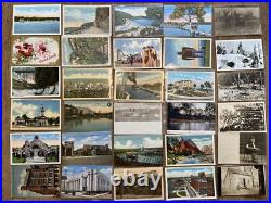 1000+ Antique USA Only Postcard Lot c1900 c1960s Views Holiday RPPC Collection