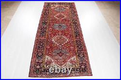 11' 5 x 4' 8 Excellent Hand-Knotted Antique Collectible Tribal Wide Runner Rug