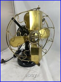 12 Western Electric Hawthorn Brass Blade And Cage Vane Fan