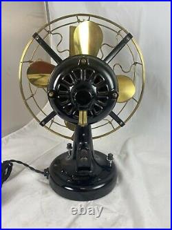 12 Western Electric Hawthorn Brass Blade And Cage Vane Fan