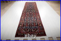 13' 4 x 3' 8 Excellent Hand-Knotted Antique Collectible Tribal Runner Rug