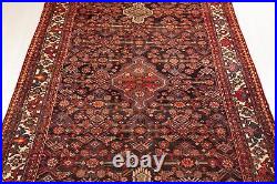 14' 1 x 5' 6 Excellent Collectible Hand-Knotted Antique Large Hallway Rug