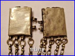 1700s Antique Rare Islamic Faith Religious Amulet Occult 2 Pendants Lot Fv1649