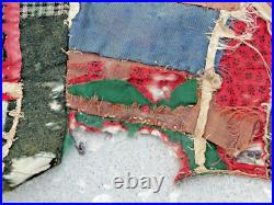 1800's STUNNING Antique Crazy Velvet Quilt Lots of Embroidery & Appliqué