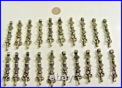 1800s Antiqu 20 NOMADIC tribal crown key love charm amulet pendants lot 48957
