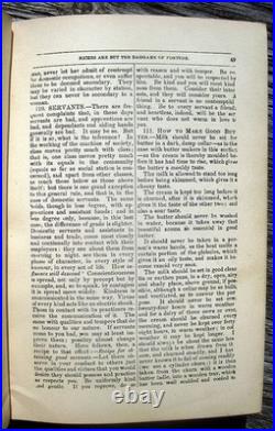 1858 ANTIQUE COOKBOOK Vintage Cookery HOME House FARM Healing RECIPES Etiquette