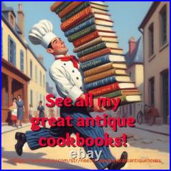 1858 ANTIQUE COOKBOOK Vintage Cookery HOME House FARM Healing RECIPES Etiquette