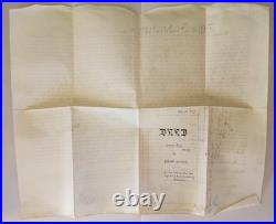 1877 antique VELLUM DEED phila pa FRANCIS SIMS doctor medicine TATTNAL PAULDING