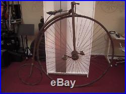 1883 50 Standard Columbia High Wheel Penny Farthing Antique Bicycle Free Ship