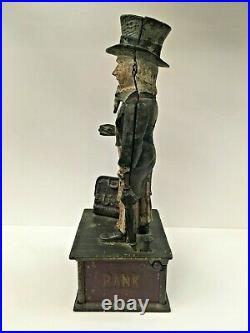 1886 Shepard Uncle Sam Antique Original Cast Iron Mechanical Bank