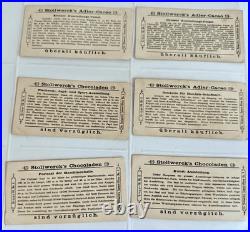1890s 12 Antique Stollwerck Schokolade Advertising Trade Cards World's Fair