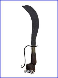 18C Antique Original South Curve Indian Kattti Dagger Period Collectible Display