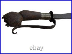 18C Antique Original South Curve Indian Kattti Dagger Period Collectible Display