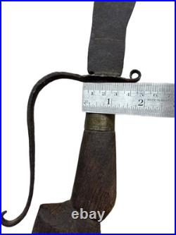 18C Antique Original South Curve Indian Kattti Dagger Period Collectible Display
