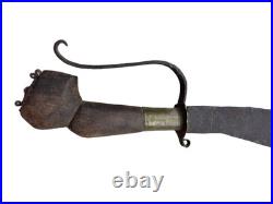 18C Antique Original South Curve Indian Kattti Dagger Period Collectible Display
