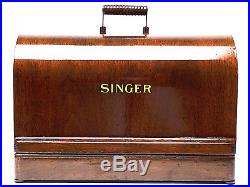 1920s SINGER Sewing Machine Bentwood Case 3/4 3 quarters 99k VS-3 28 128K 3FTERS