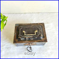 1920s Vintage Tresaury Iron Box Japan Making Sound Box Decorative Collectibles