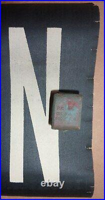 1930's Antique NYC New York City Subway IND Front Destintion Roll Sign BROOKLYN