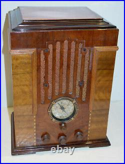 1934/35 Zenith Model 808 Vacuum Tube Antique Radio - GORGEOUS & Working