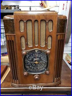 1937 Zenith 10S130 10-S-130 Antique Tube Radio