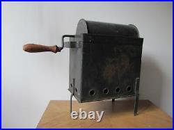 1940's ANTIQUE French COFFEE Bean ROASTER GRINDER MILL Vintage