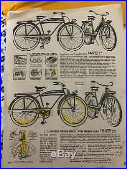 1949 JC Higgins Elgin 26 Color Flow Mens Bicycle-Vintage Antique Bike With Horn