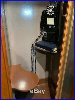 1950s Antique Phone Booth Western Electric Brand includes payphone