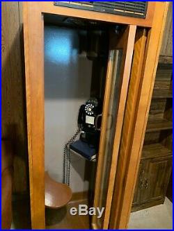 1950s Antique Phone Booth Western Electric Brand includes payphone