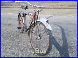 1952 Schwinn Black Phantom Antique Vintage Bicycle Rare Original