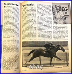 1973 Newsweek June 11 Secretariat Superhorse Vintage Turcotte Triple Crown Derby