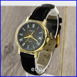 1980's very RARE Vostok Wostok 2428 gold plated men's wristwatch collectible