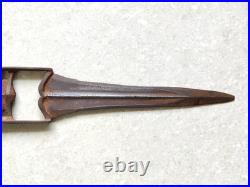 19c Antique Steel Long 17.25 Tiger Knife Dagger Mughal Sirohi State Rare IR230
