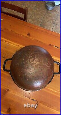 19th Century Antique Copper With Iron Handles