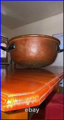 19th Century Antique Copper With Iron Handles