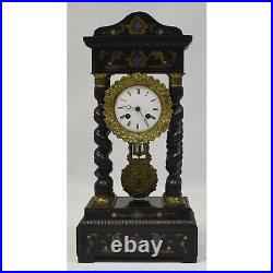 19th cent Working S. Marti old mantel clock Column clock Height 18,1 in