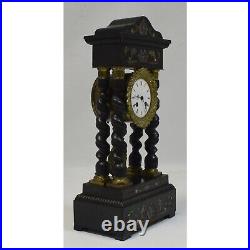 19th cent Working S. Marti old mantel clock Column clock Height 18,1 in