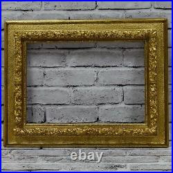 19th cent old wooden painting frame original state dimensions 15.7 x 11 in