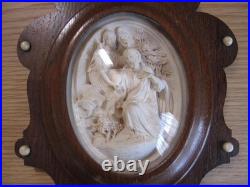 19thC Antique Jesus Christ angel dome made of meerschaum sculpture
