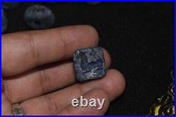 20 Large Ancient Greek & Sasanian Lapis Lazuli Stone Intaglio Seal Beads