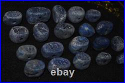 20 Large Ancient Greek & Sasanian Lapis Lazuli Stone Intaglio Seal Beads