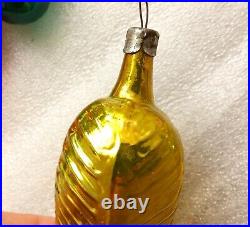 20 Vintage Russian USSR Glass Christmas Xmas Ornaments Decorations Colored Cones