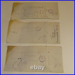 3-Antique 1933 New Zealand Cheque Bank Memorabilia AMP