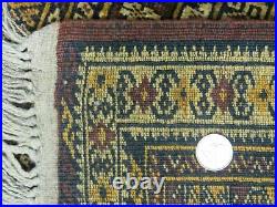 3' X 4' Vintage Handmade Pakistan Bokhara Turkoman Balouchi Wool Rug Mat Nice