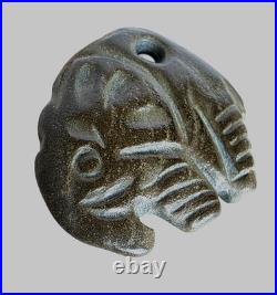 300 BC Ancient Roman Carved Engraved Gemstone Pendant Medallion Amulet Elephant