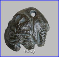 300 BC Ancient Roman Carved Engraved Gemstone Pendant Medallion Amulet Elephant