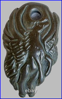 300 BC Ancient Roman Carved Engraved Gemstone Pendant Medallion Amulet Pegasus