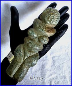 3000 BC Ancient Neolithic, Prehistoric Carved Stone Statue Mother Goddess Idol