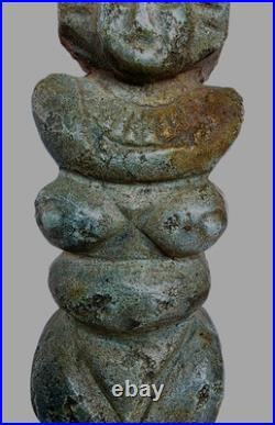 3000 BC Ancient Neolithic, Prehistoric Carved Stone Statue Mother Goddess Idol