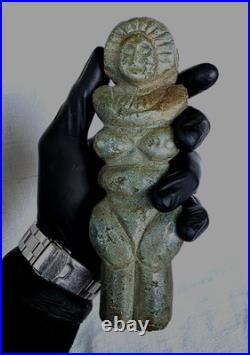 3000 BC Ancient Neolithic, Prehistoric Carved Stone Statue Mother Goddess Idol