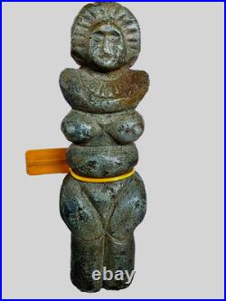 3000 BC Ancient Neolithic, Prehistoric Carved Stone Statue Mother Goddess Idol